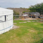 Seren Yurt with front doors open