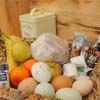 Fresh eggs and welcome basket